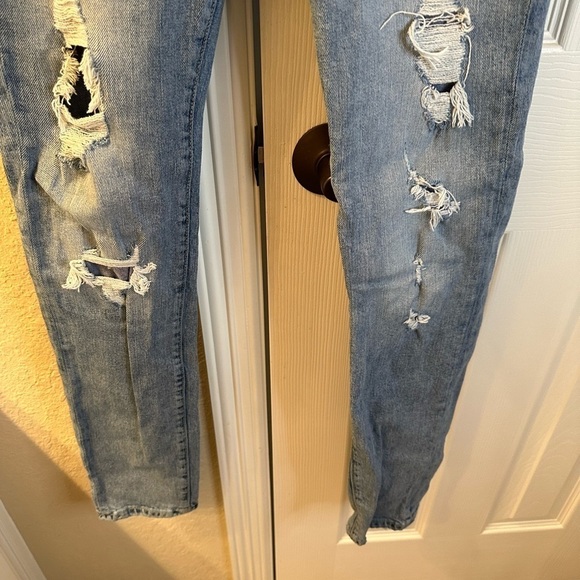 H&M Light Blue Distressed Skinny Jeans - Picture 4 of 8